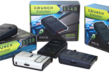 «Crunch» представляет новую серию автомобильных радар-детекторов для начинающих пользователей.